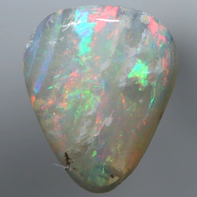 SOLID CRYSTAL OPAL Unual pattern, bands of red and green